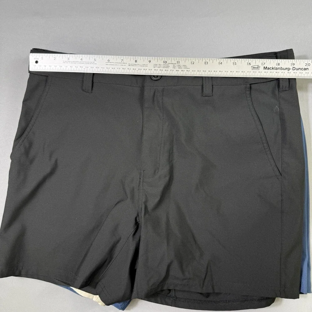 Lot Of‎ 4 Huk Pursuit Fishing Shorts Mens XXL Black/Navy/Beige 6